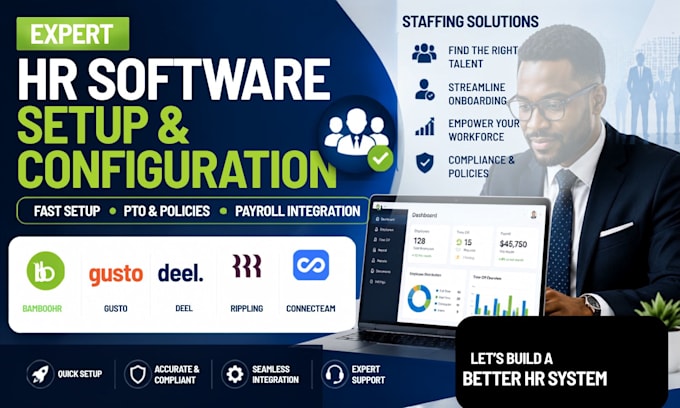 setup and configure your HR, onboarding, or scheduling software hr software