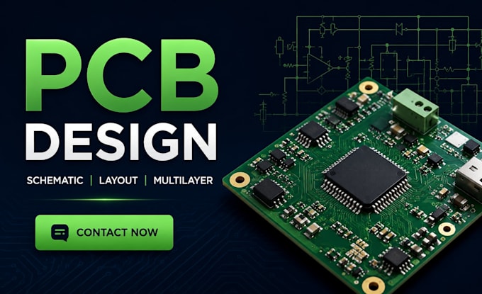 do pcb design, pcb layout, circuit and schematics design, multilayer pcb