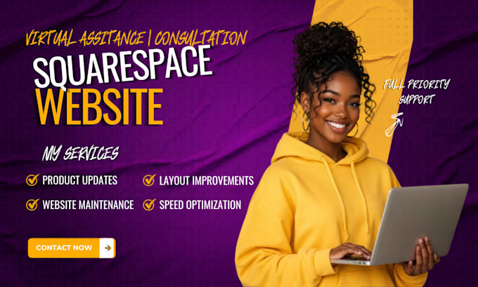 be your squarespace wix virtual assistant consultant for website help support