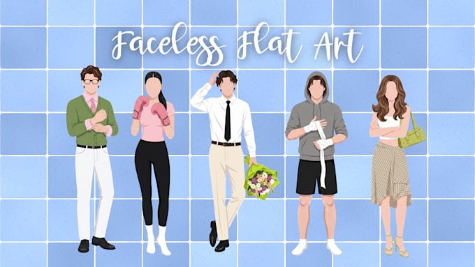 create character illustration for romance book cover