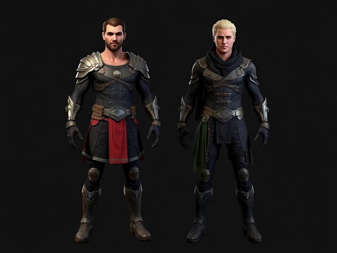 create custom 3d characters models from your concept