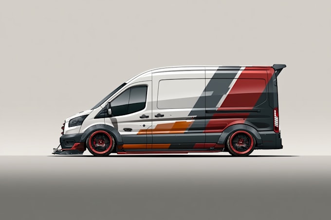 draw custom car illustration, vector art