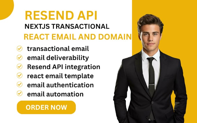 setup resend api nextjs transaction email react email and domain dns