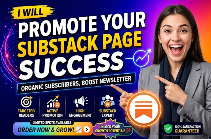 promote your substack page with organic subscribers, boost substack newsletter