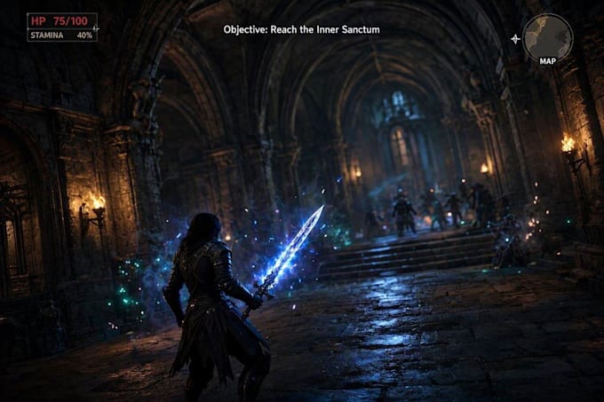 develop unreal engine game level design and unreal engine ui