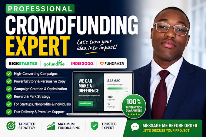 create crowdfunding campaign kickstarter gofundme indiegogo