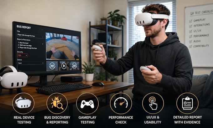 beta test your VR game and provide professional QA feedback