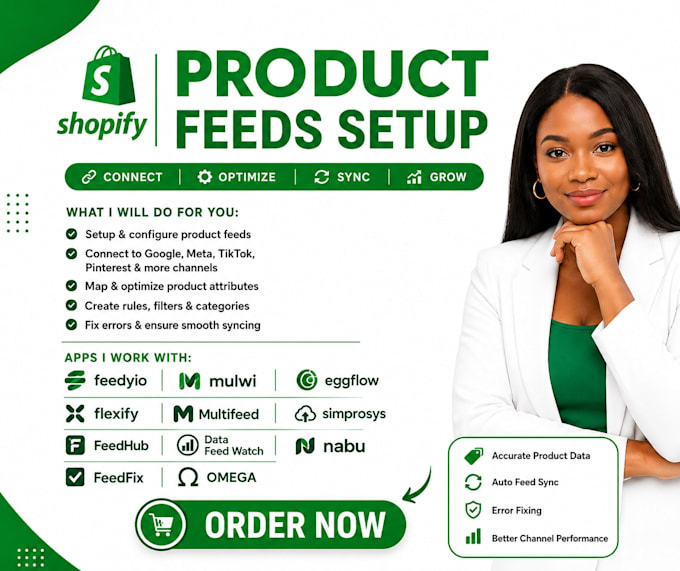 setup shopify product feeds feedyio mulwi eggflow flexify multifeed simprosys
