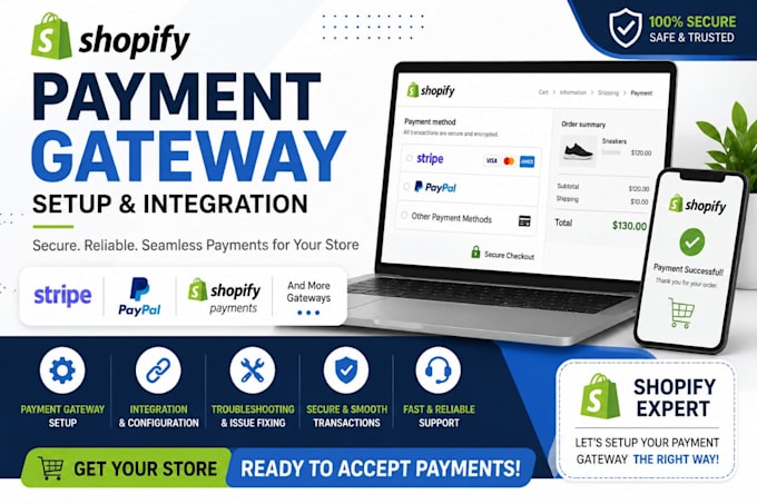 set up stripe, paypal, shopify payment, grey, shopify balance