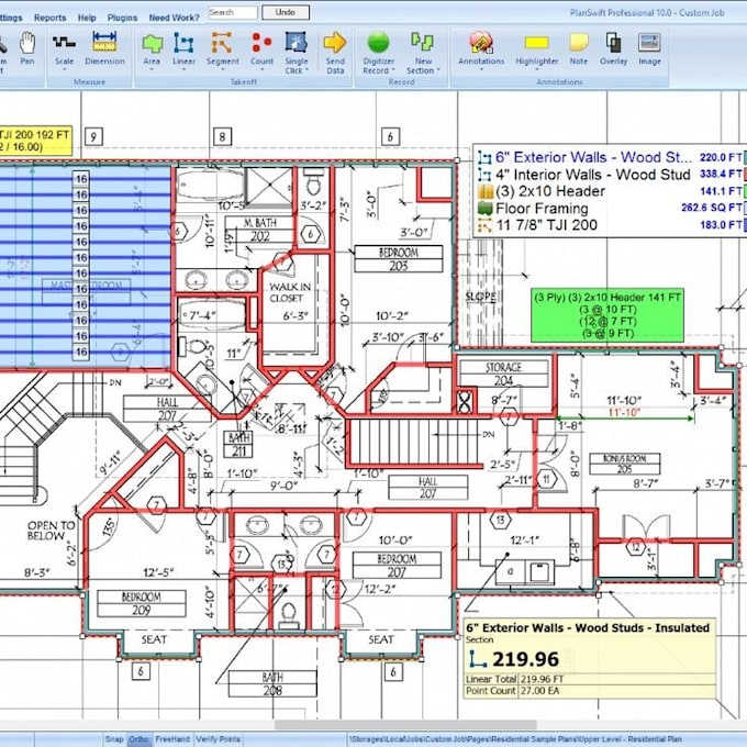 do accurate construction quantity takeoff using planswift