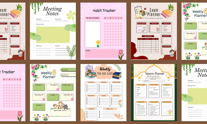 do digital journal design, planner and journal formatting