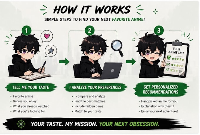recommend anime based on your personal taste