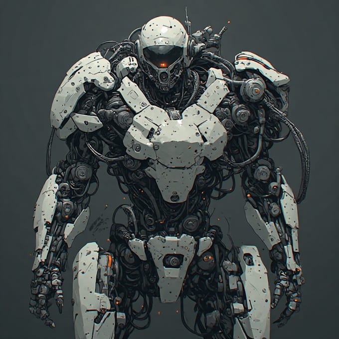 design spectacular robots, cyborgs and mechs