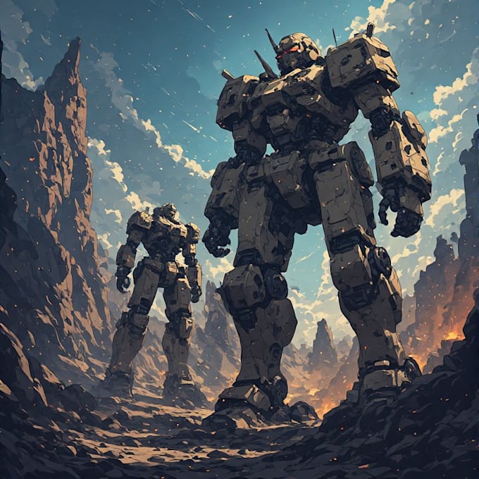 design spectacular robots, cyborgs and mechs