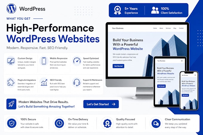 design and develop a professional wordpress website
