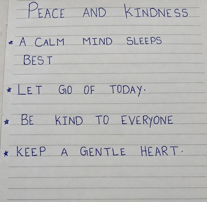 write handwritten notes for projects and brand