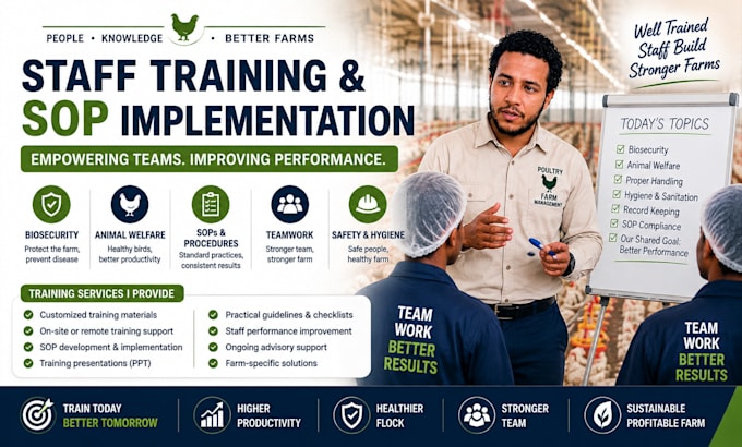 provide poultry farm management and consulting services