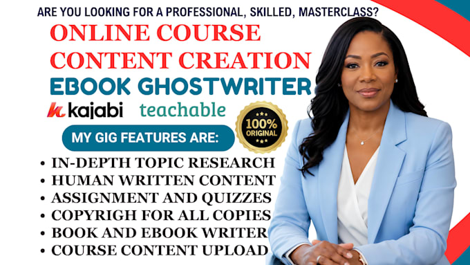 create ebook, online course content, course content creation, ebook ghostwriter