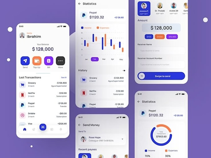 develop a fintech app, payment app, digital wallet, or banking app