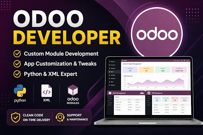 develop custom odoo modules and customize odoo erp