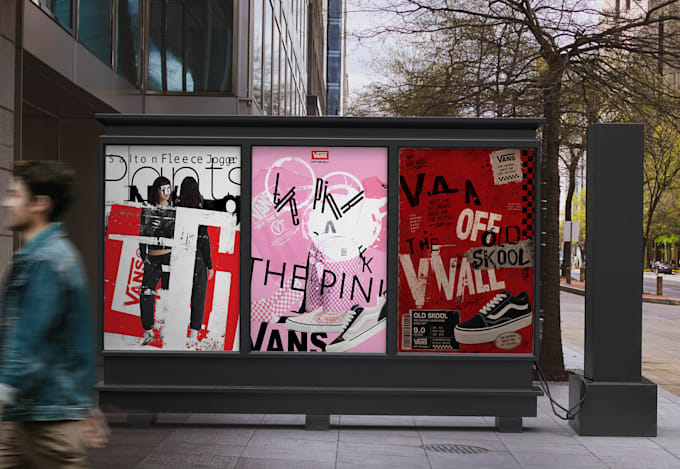 design a bold grunge poster with experimental typography