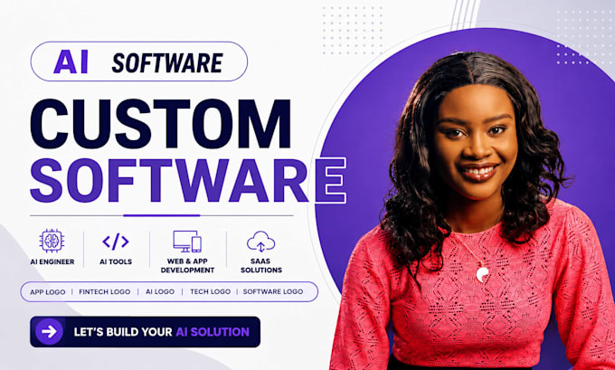 ai software custom software ai engineer ai tools app logo fintech software