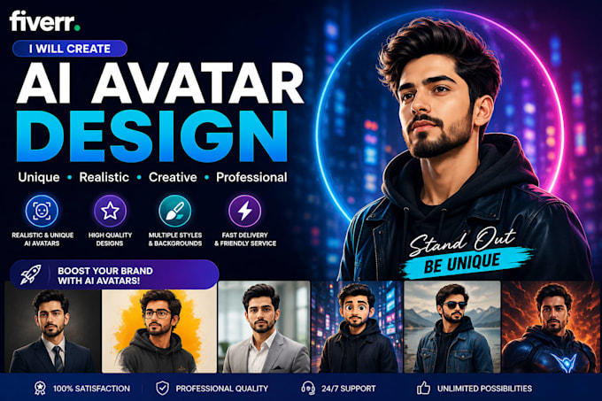 create a realistic and professional ai avatar for you