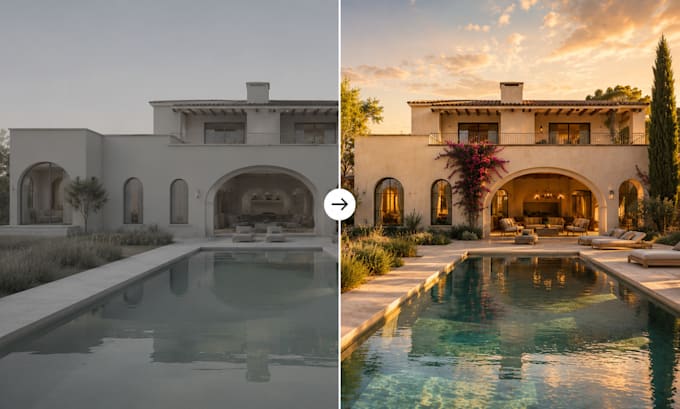 enhance your architectural render with photoshop post production