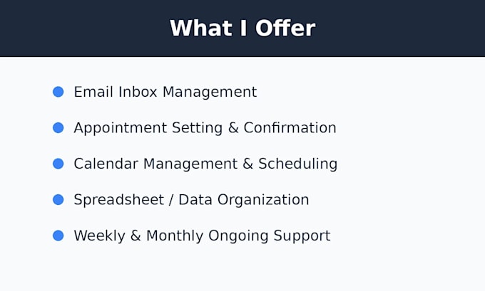your virtual assistant for email and appointment setting
