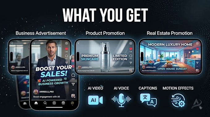 create engaging ai reels for instagram, facebook and tiktok