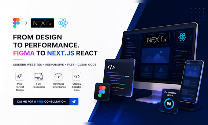 convert figma xd to react next with pixel perfect responsive UI