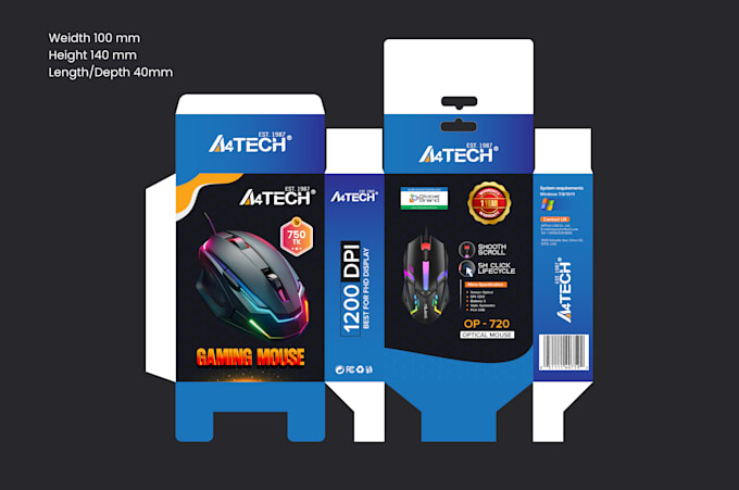 design product packaging, box, label with all files in 24hr