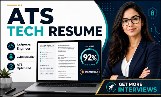 write ats software engineer resume, IT resume, cybersecurity resume