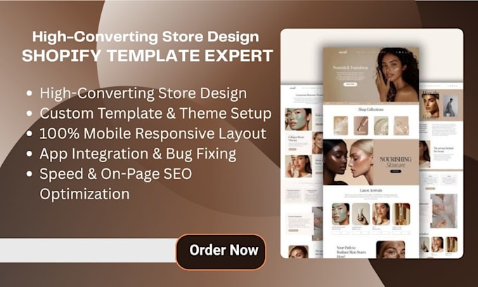 design custom shopify template, shopify store, and shopify theme