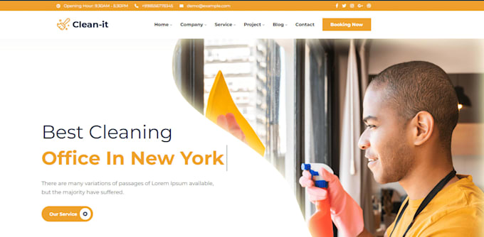 design a wordpress website for service businesses