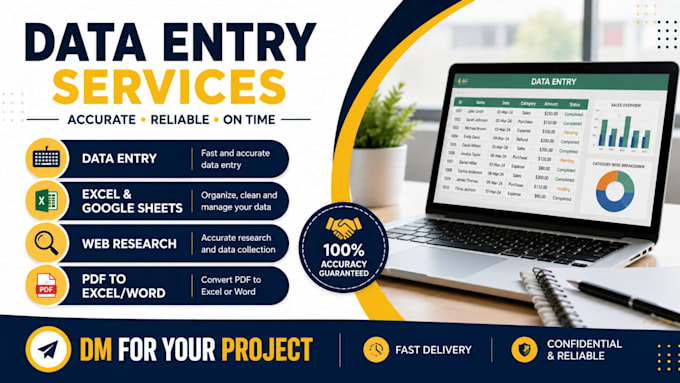 do data entry, copy paste, web research and excel work