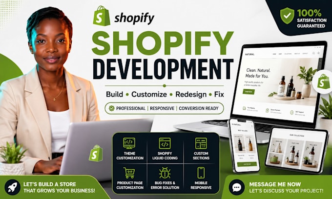 develop, customize, redesign or fix your shopify website