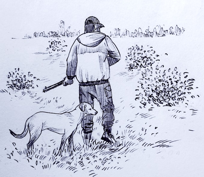 create an expressive traditional ink illustration