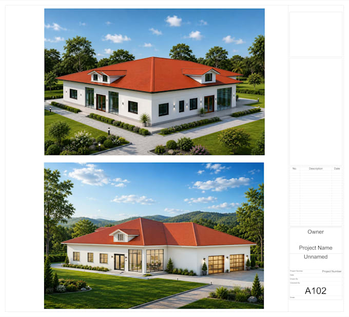 create architecture photorealstic ,3d visualization model