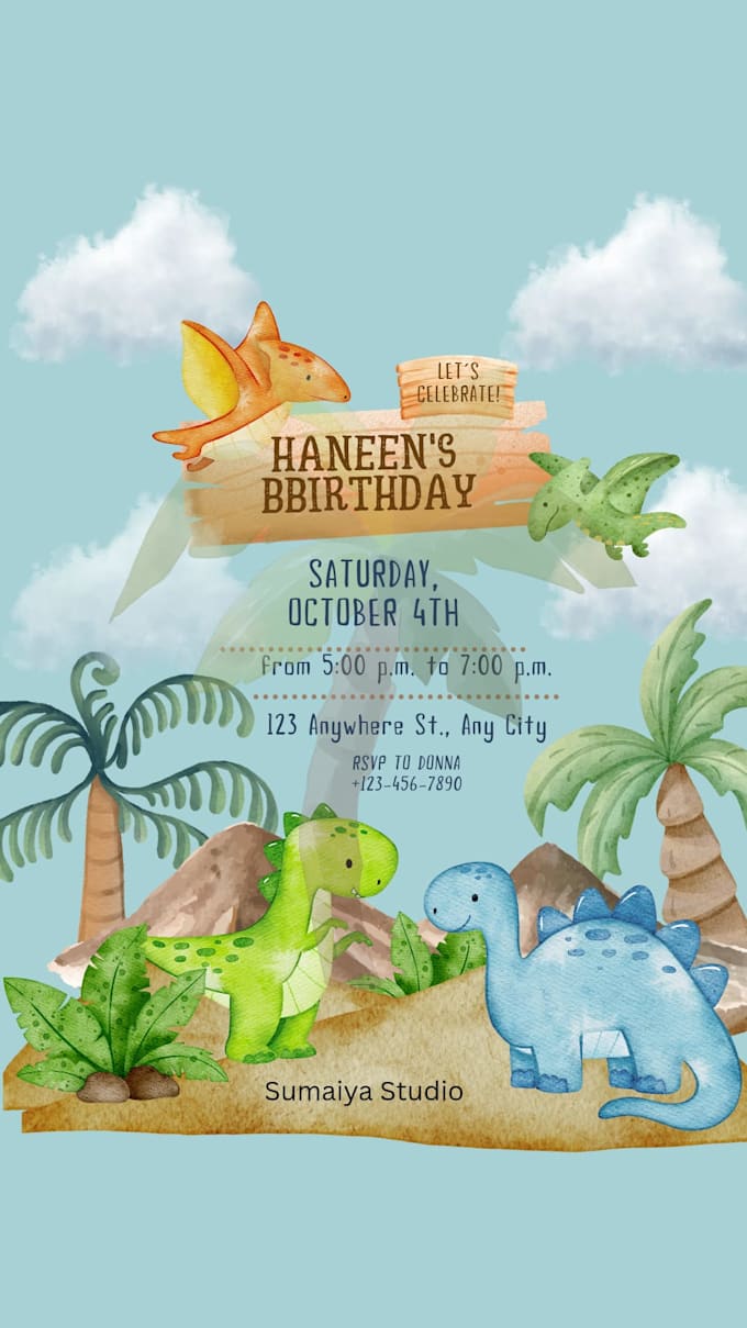 design a beautiful canva invitation for your special event