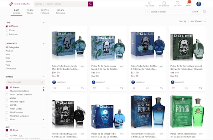 crosslist products with vendoo and list perfectly