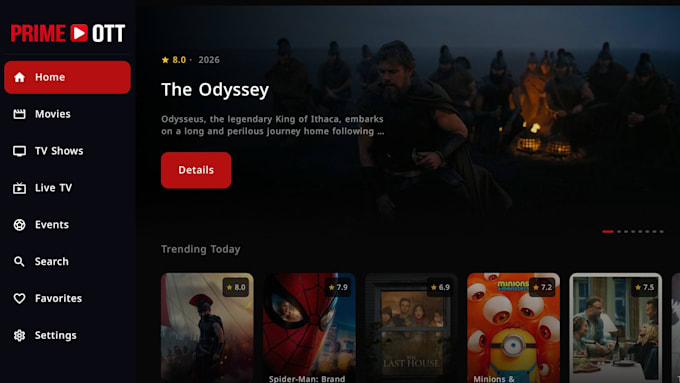 do iptv ott smart tv streaming app android tv samsung tv