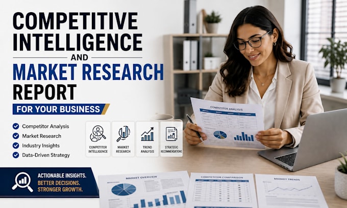 do competitive intelligence and market research report for your business