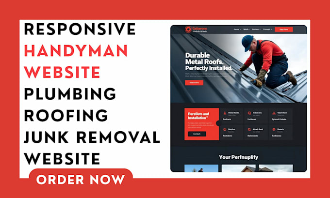 design handyman website construction website cleaning website plumbing website