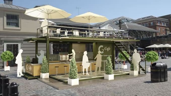 create realistic container store, 3d shipping container design