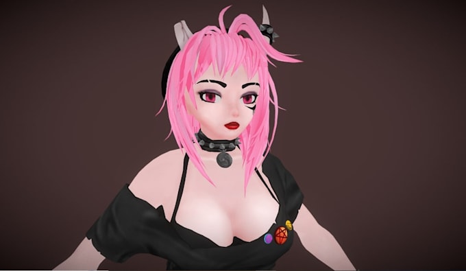 create custom vrchat avatar 3d model for pc and quest with physbones