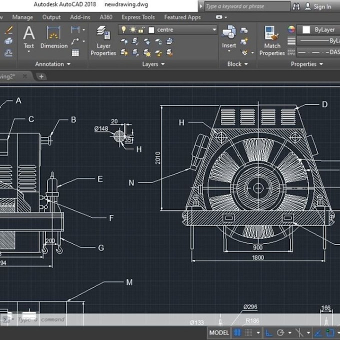 create professional autocad 2d drawings and 3d cad models
