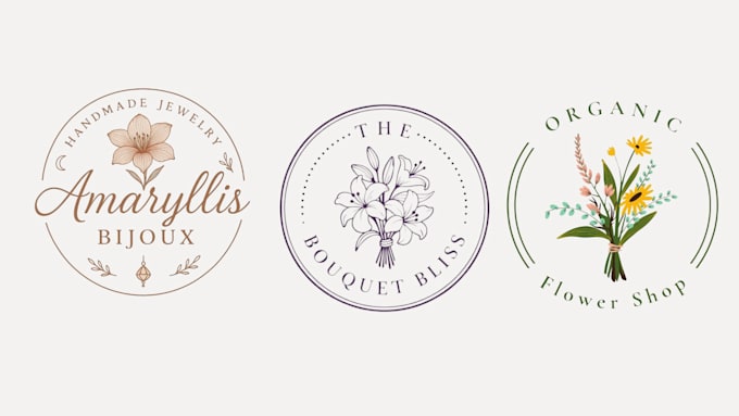 design botanical logo and brand identity