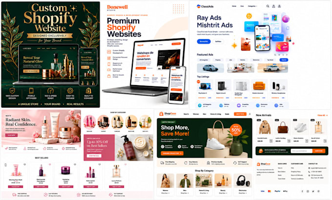 create modern shopify dropshipping store
