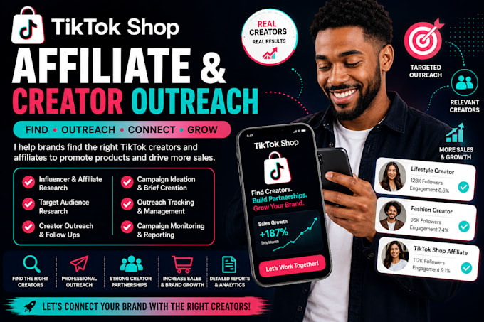 do tiktok shop affiliate and creator outreach